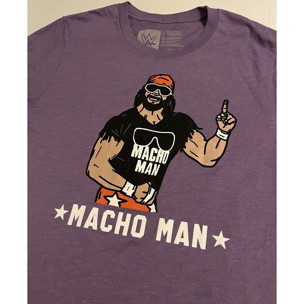 WWE Authentic Macho Man Randy Savage Wrestling T-Shirt MEDIUM Sunglasses WWF